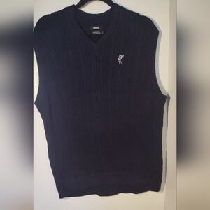 Ashworth Men's Navy Blue Golf Sweater Vest Size Large#510